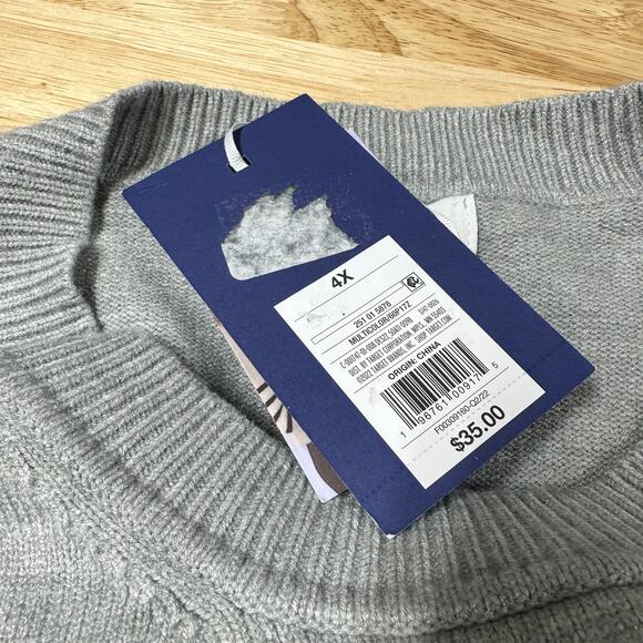 La Ligne x Target NWT Striped Crewneck Sweater Size 4X Cashmere Blend Rib Knit - Picture 6 of 11